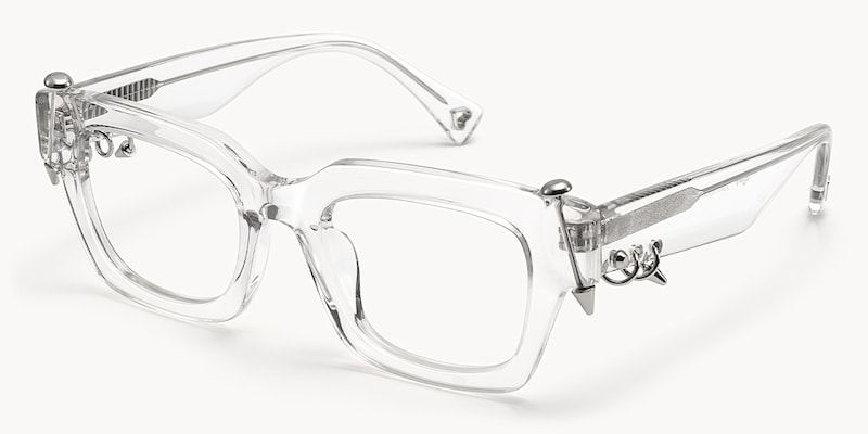 Sabrina - Rectangle Crystal Eyeglasses