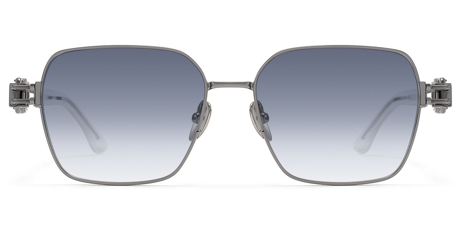 The Architect - Gunmetal Gradient Gray Sunglasses | Vooglam Product Details 1