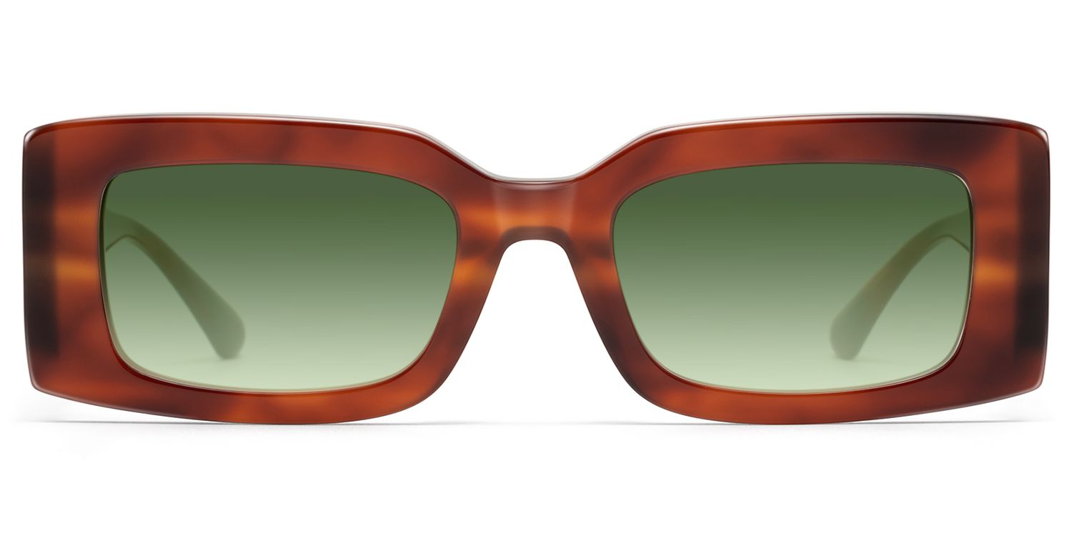 Frame Size of Aurelia - Red Tortoise Gradient Sunglasses | Vooglam