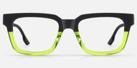 Strobe - Rectangle Two-tone Eyeglasses | Vooglam Angle View