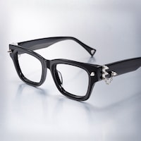 Stud - Rectangle Black Eyeglasses - 3