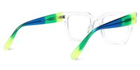 Ekanta - Square Crystal Eyeglasses | Vooglam Side View