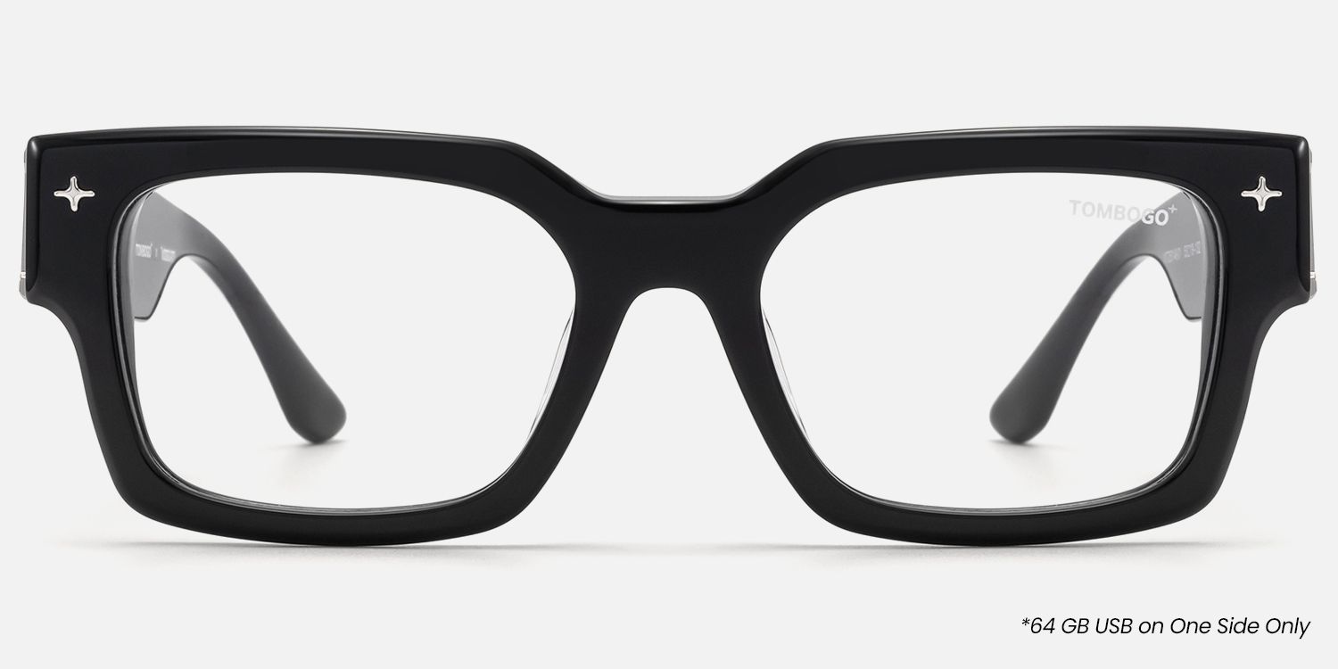 The Programmer - Chunky Black USB Glasses | Vooglam