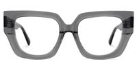 Efrat - Cat Eye Grey Eyeglasses | Vooglam Angle View