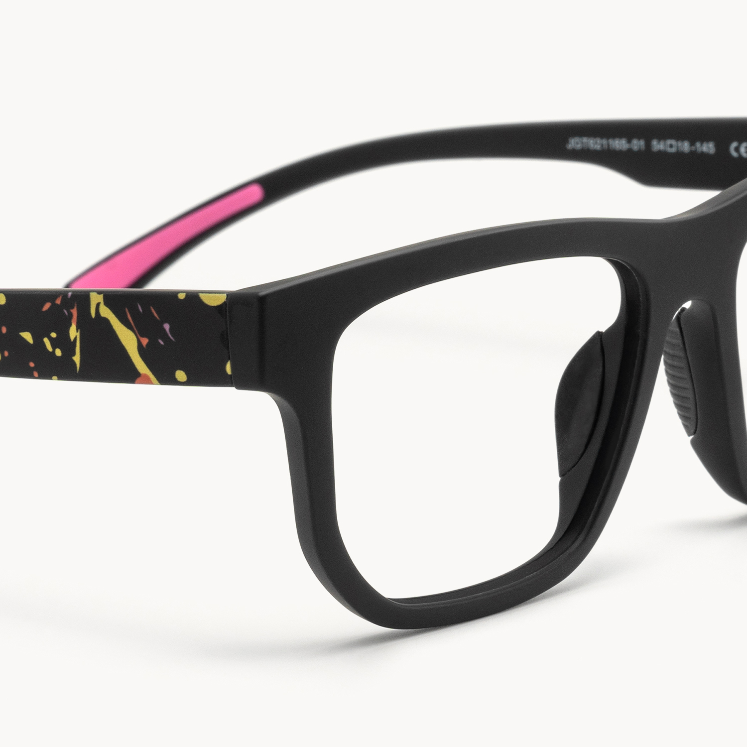 Nocturnal - Geometric Black Eyeglasses - 5