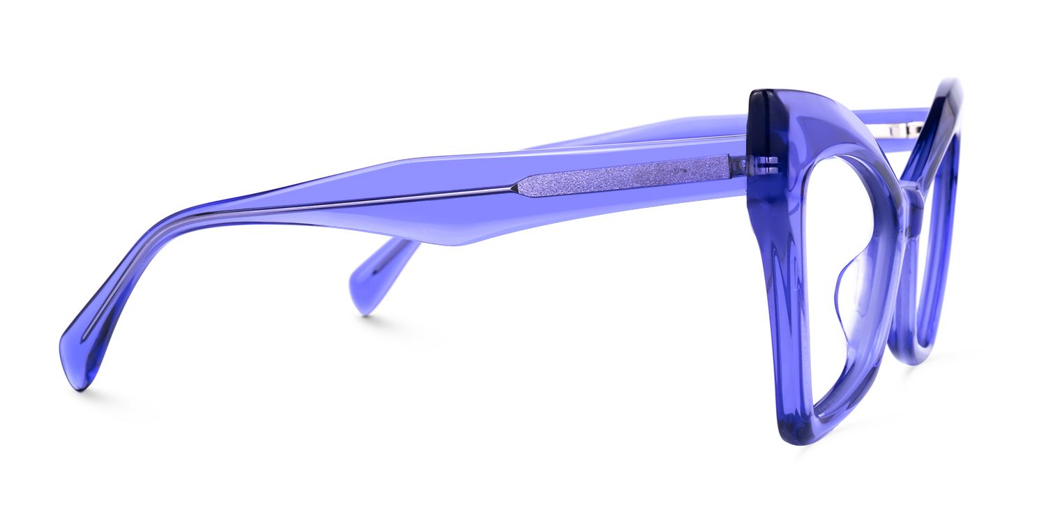 Izehar - Cat Eye Purple Eyeglasses | Vooglam 4