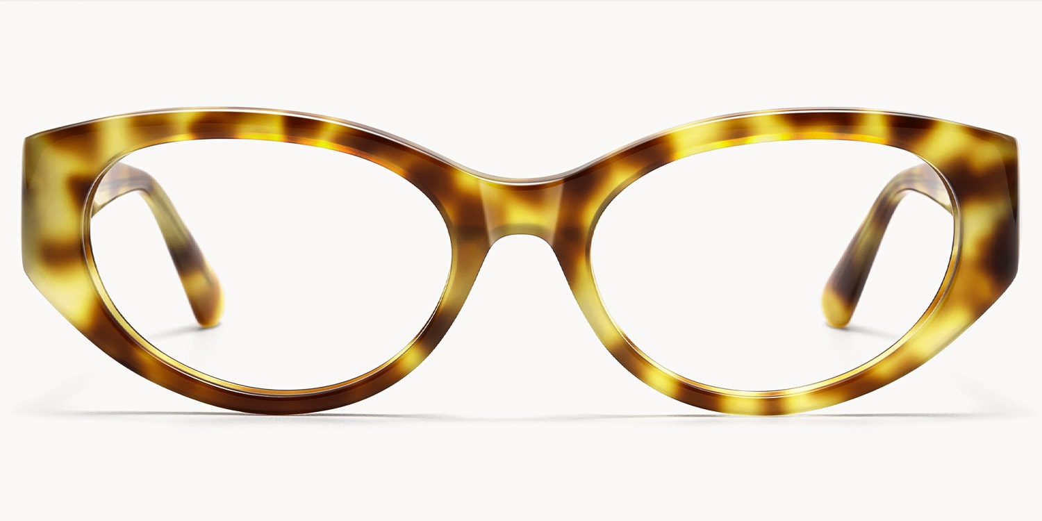 Drizzle - Oval Tortoise Eyeglasses - 1