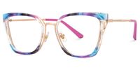 Ichigo - Rectangle Multicolor Eyeglasses | Vooglam Front View