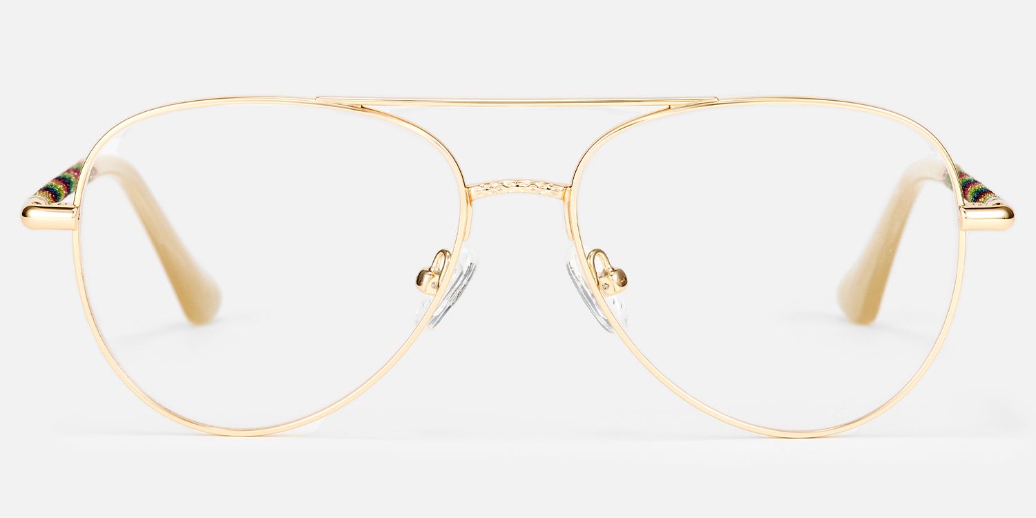 Joni - Aviator Gold Eyeglasses product detail 2