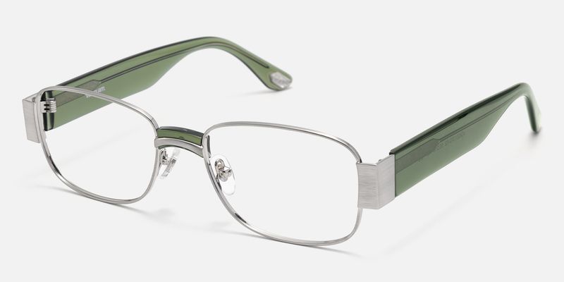 Nyame - Rectangle Silver Eyeglasses