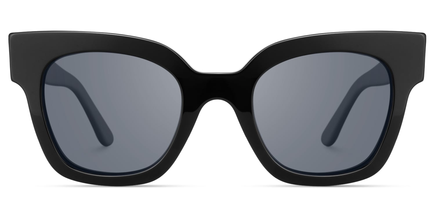 Vanguard - Square Black Sunglasses - 1