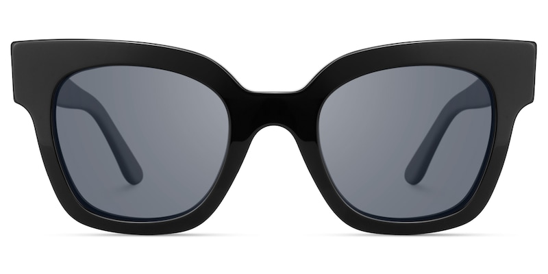 Vanguard - Square Black Sunglasses