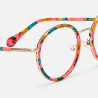 Alma - Round Multicolor Eyeglasses | Vooglam Design Details