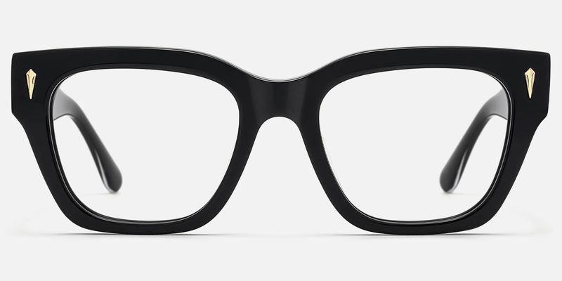 Asante - Square Black Eyeglasses