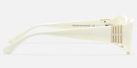 Aurelia - Bold Off White Gold Accent Glasses | Vooglam Side View