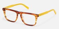 Charlotte - Rectangle Brown Eyeglasses