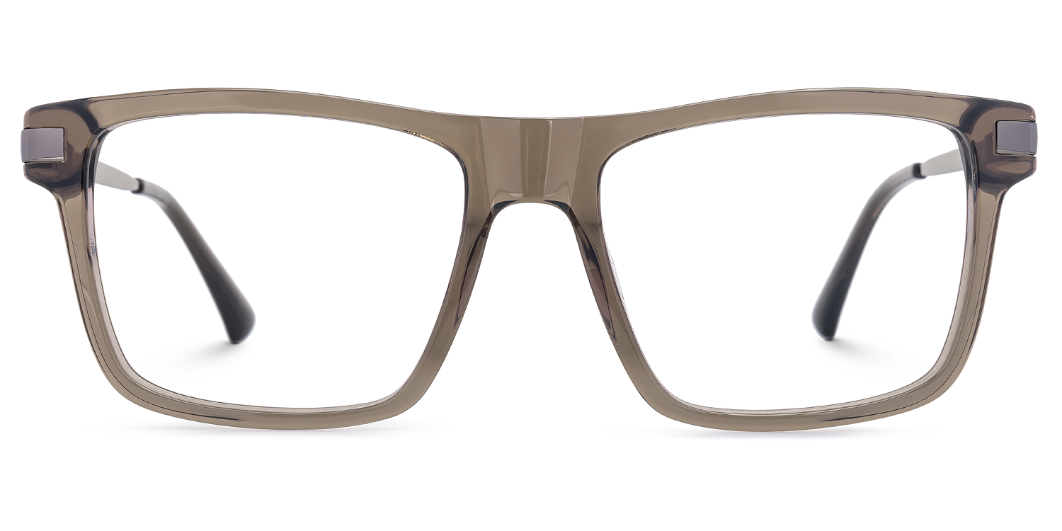 Elkie - Rectangle Brown Eyeglasses product detail 2
