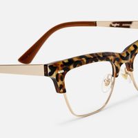 Gabriella - Cat Eye Tortoise Eyeglasses | Vooglam Design Details