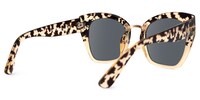 Paulina - Square Light Tortoise Cat-Eye Designer Sunglasses - 3