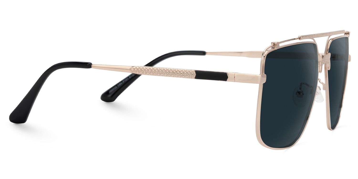 Kaholo - Aviator Gold Sunglasses | Vooglam 4