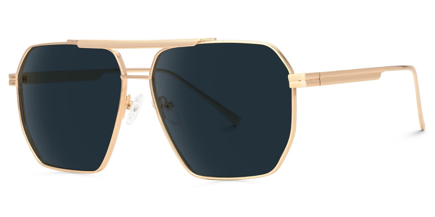 Kadience - Aviator Grey Sunglasses | Vooglam Front View