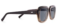 Hale - Rectangle Brown Sunglasses - 4