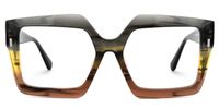 Faustine - Square Multicolor Eyeglasses | Vooglam Angle View