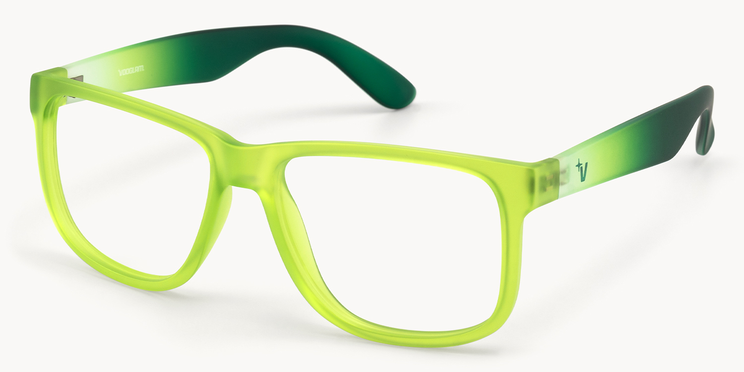 Sync - Rectangle Green Eyeglasses