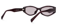 Vesper - Geometric Red Sunglasses - 4