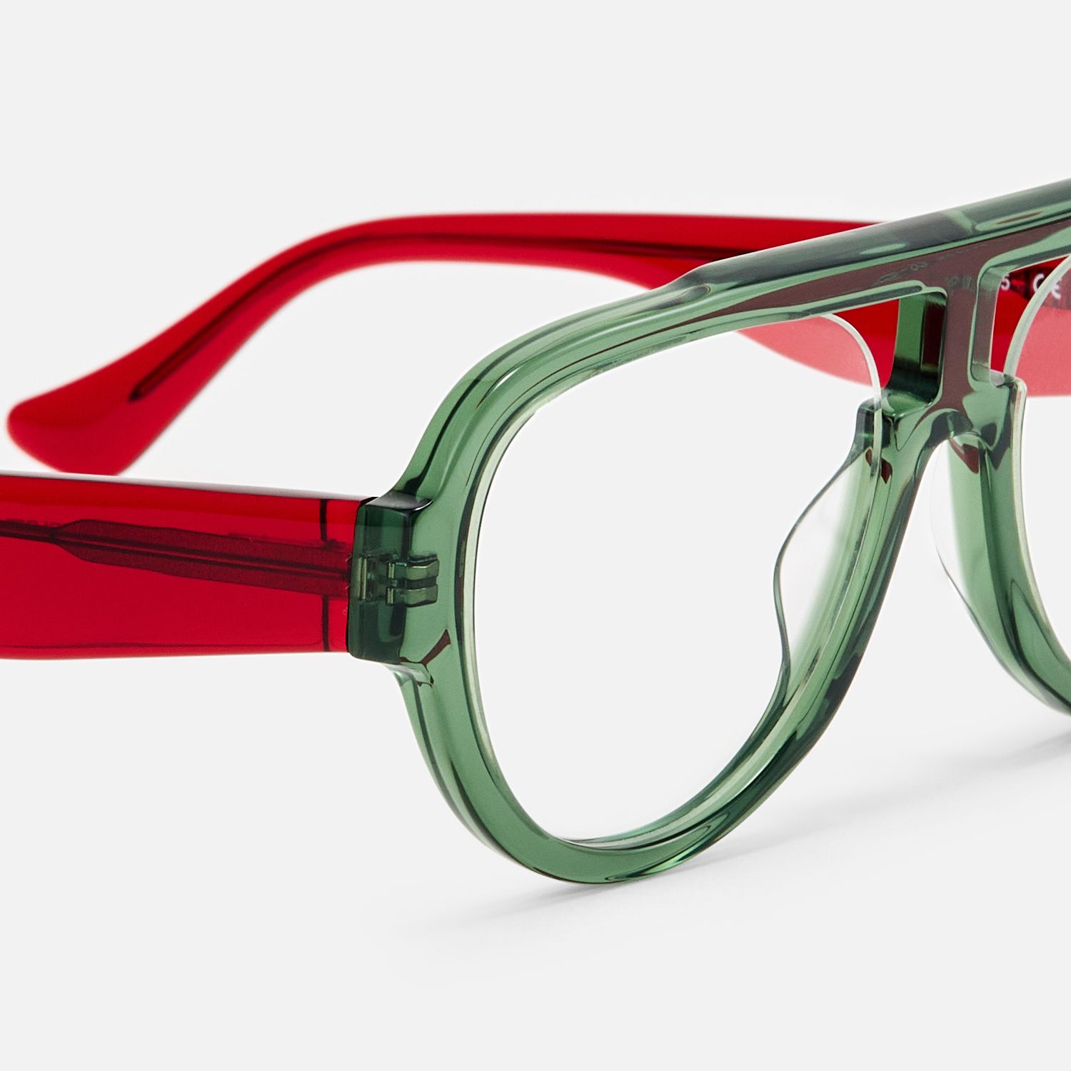 Adnan - Aviator Green Eyeglasses product detail 4