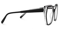 Nabila - Geometric Black Eyeglasses | Vooglam