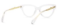 Rhapsody - Butterfly White Eyeglasses | Vooglam Side View