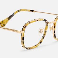 Sundance - Square Yellow Eyeglasses | Vooglam Design Details