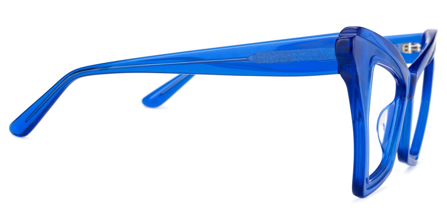 Elphaba - Butterfly Blue Eyeglasses | Vooglam 4