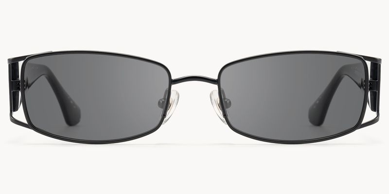 Wren - Rectangle Black Sunglasses