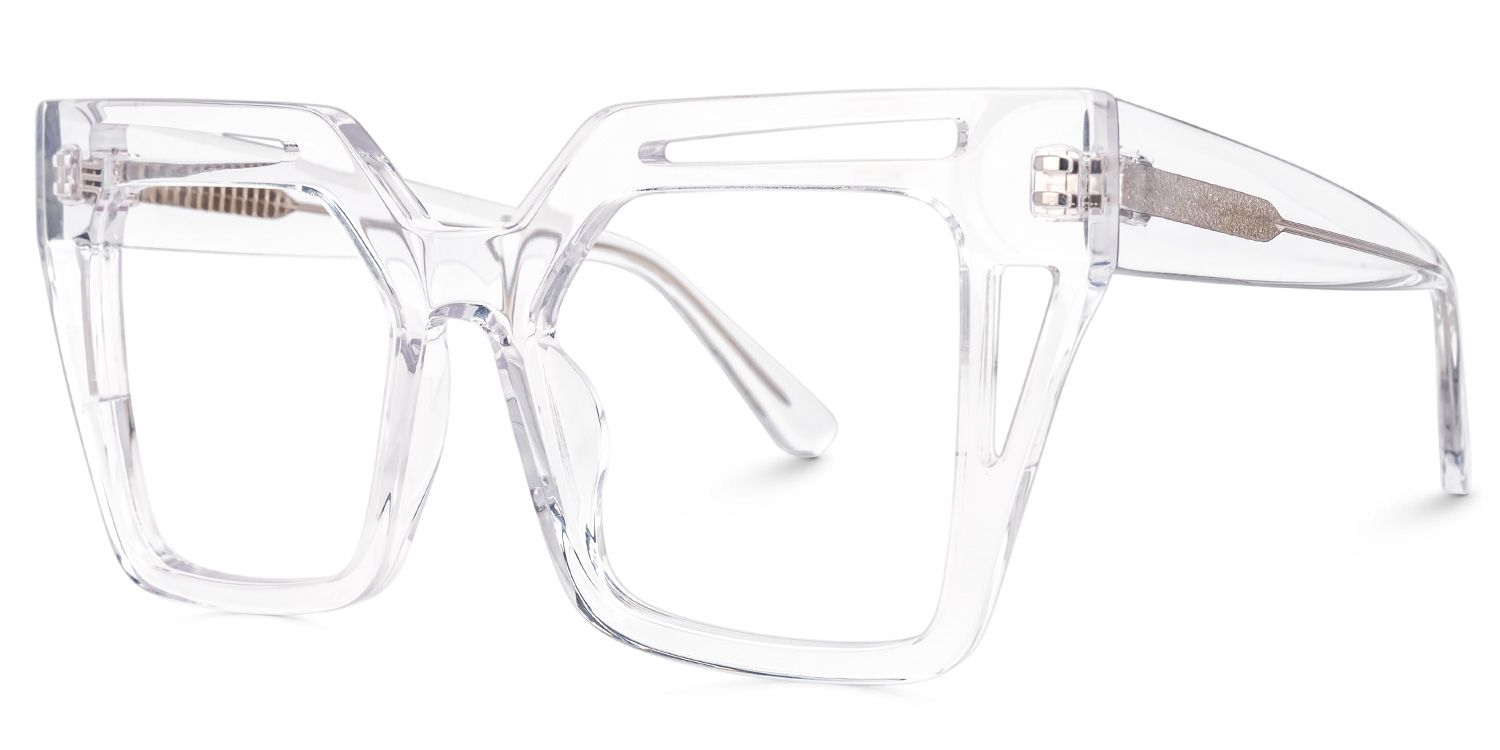 Eduarte - Square Crystal Eyeglasses | Vooglam Front View
