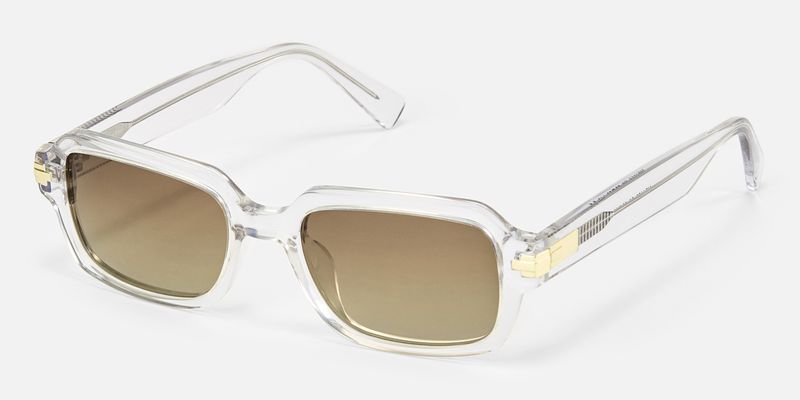 Zephyr - Rectangle Transparent Sunglasses | Vooglam