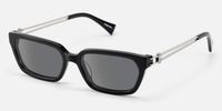 Scarpa- Rectangle Black Sunglasses