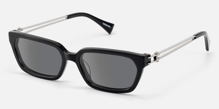 Scarpa - Black Double Wire Gray Tint Sunglasses | Vooglam
