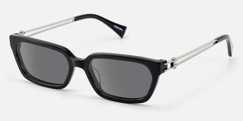 Scarpa - Black Double Wire Gray Tint Sunglasses | Vooglam