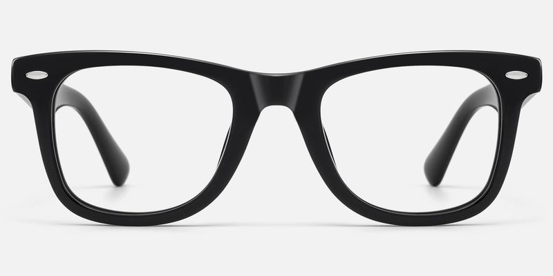 Nadia - Rectangle Black Eyeglasses