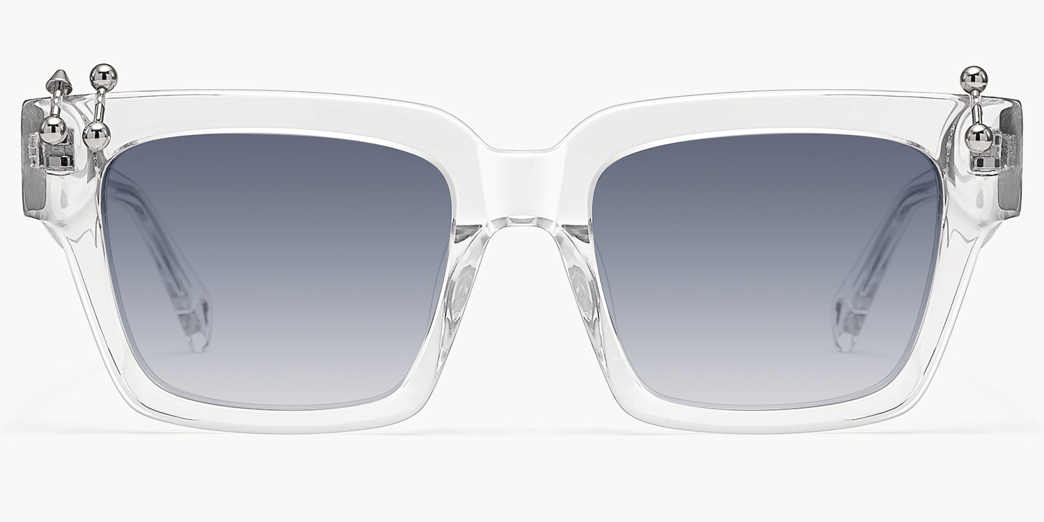 PIERCE - Square Transparent Sunglasses - 1
