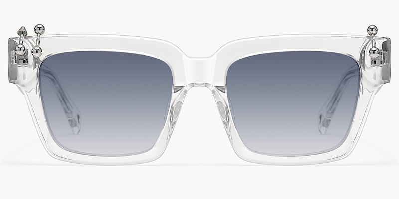 PIERCE - Square Transparent Sunglasses