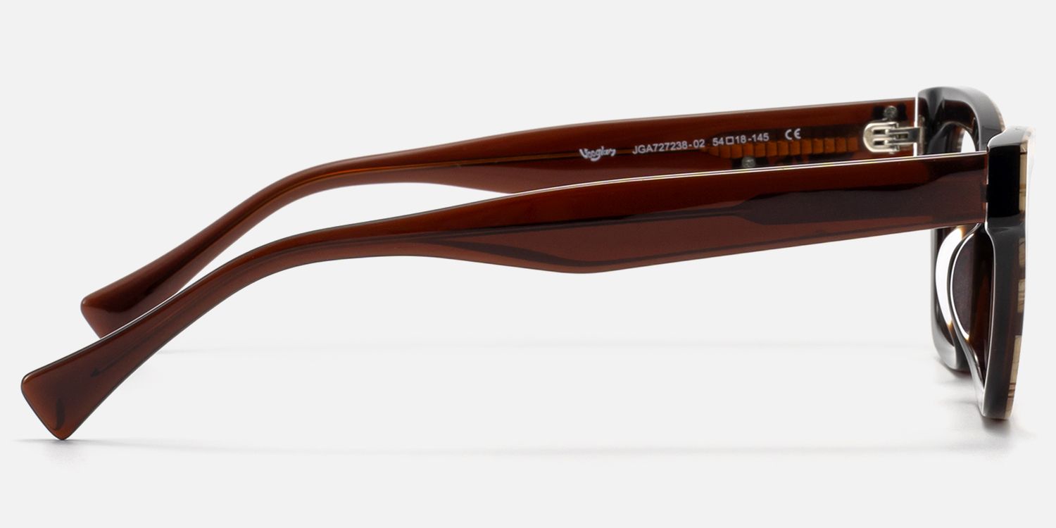 Wild Beat - Square Animal Eyeglasses | Vooglam Side View