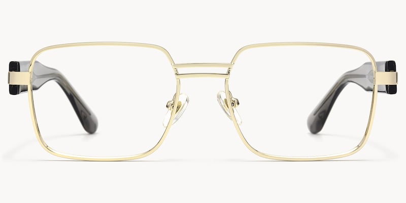Ubuntu - Rectangle Gold Eyeglasses