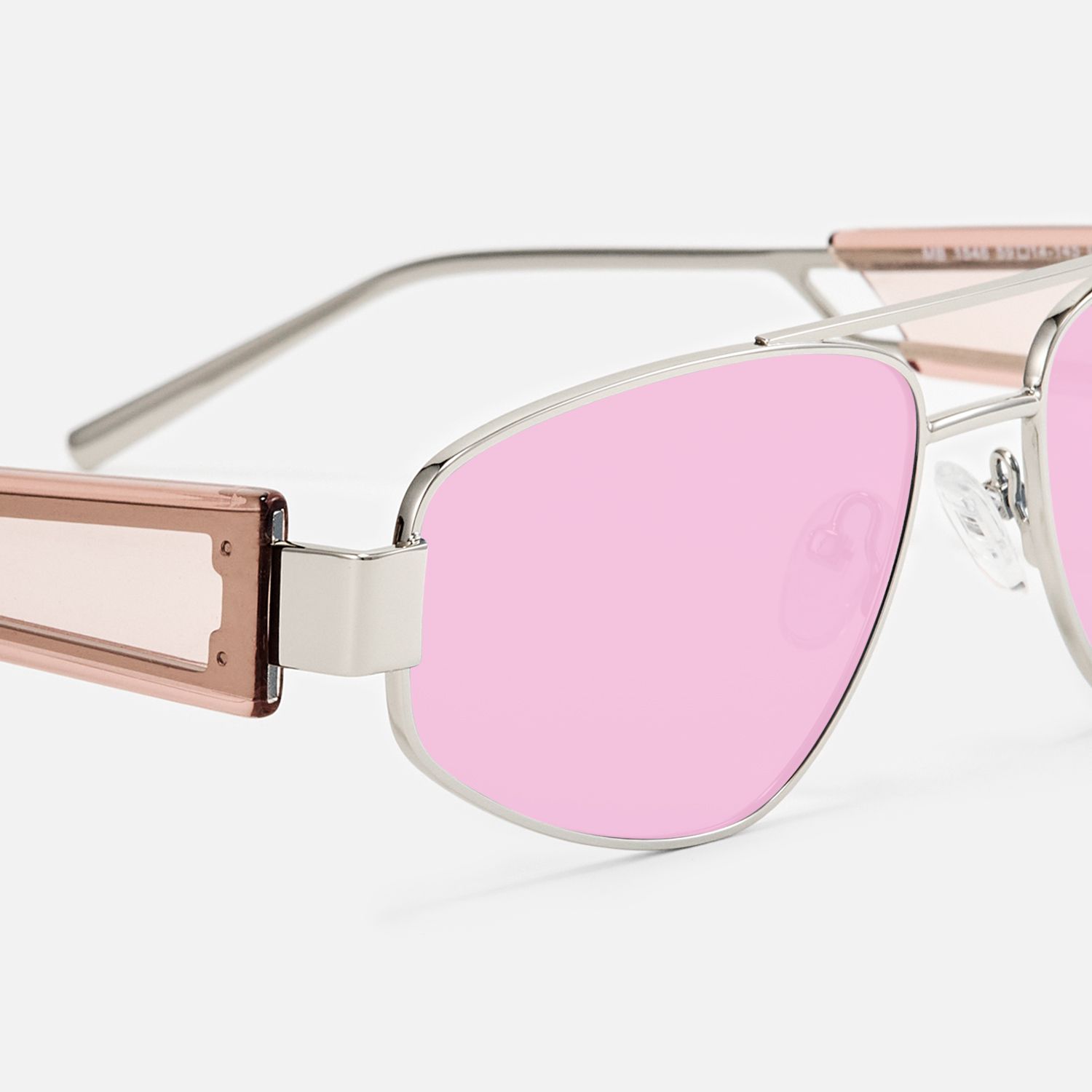 Orbit - Aviator Silver Sunglasses | Vooglam Design Details