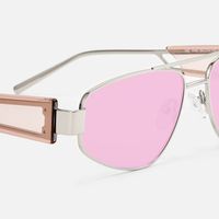 Orbit - Aviator Silver Sunglasses | Vooglam Design Details