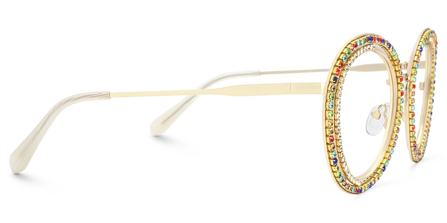 Hafiz - Round Multicolor Eyeglasses | Vooglam 4