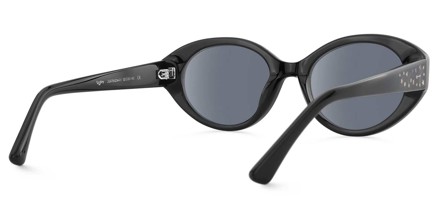 Starlust - Oval Black Sunglasses - 3
