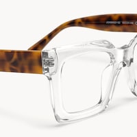 Pacheco - Clear Square Glasses Tortoiseshell Arms - 6